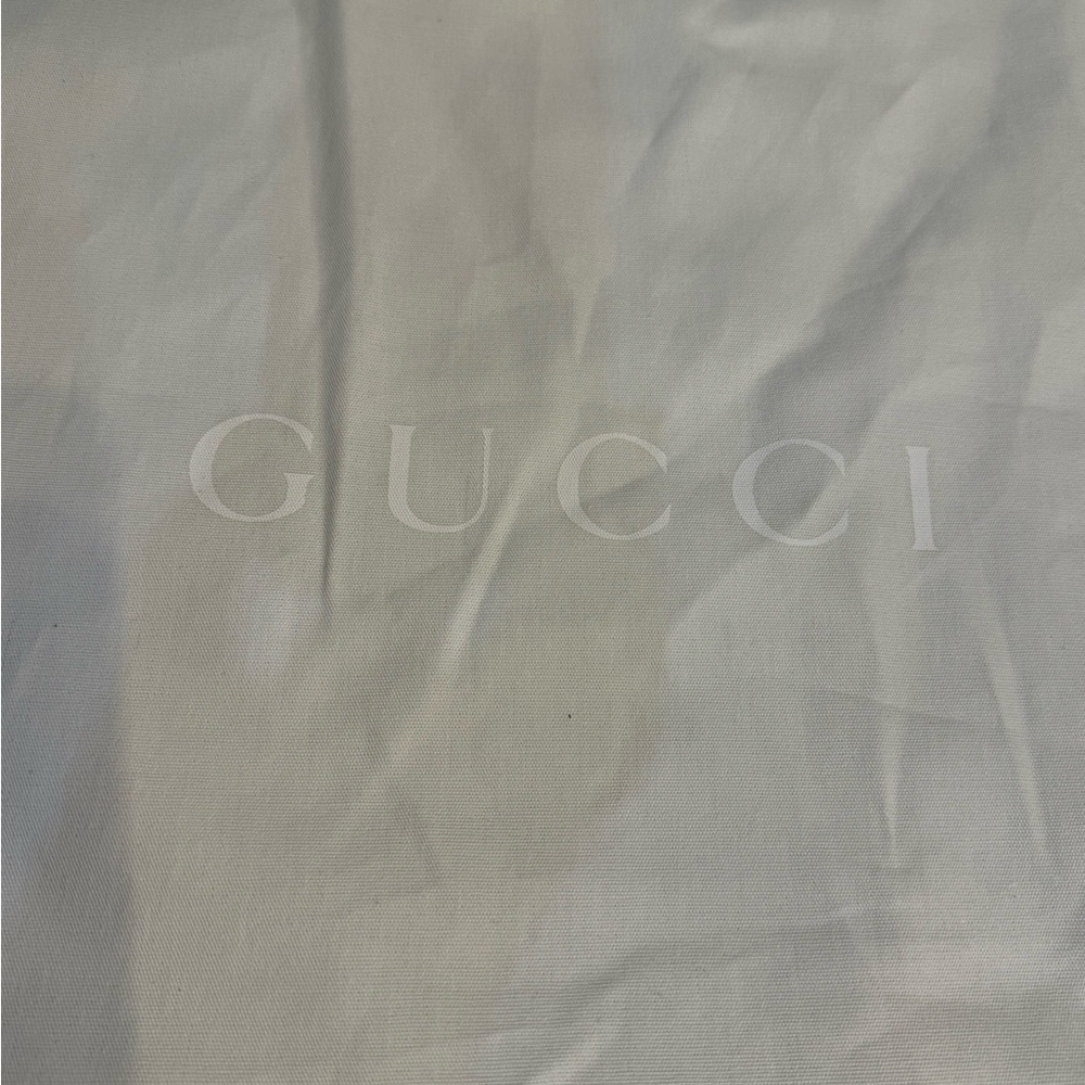Gucci White Large Drawstring Dustbag 17” x 19.5”
